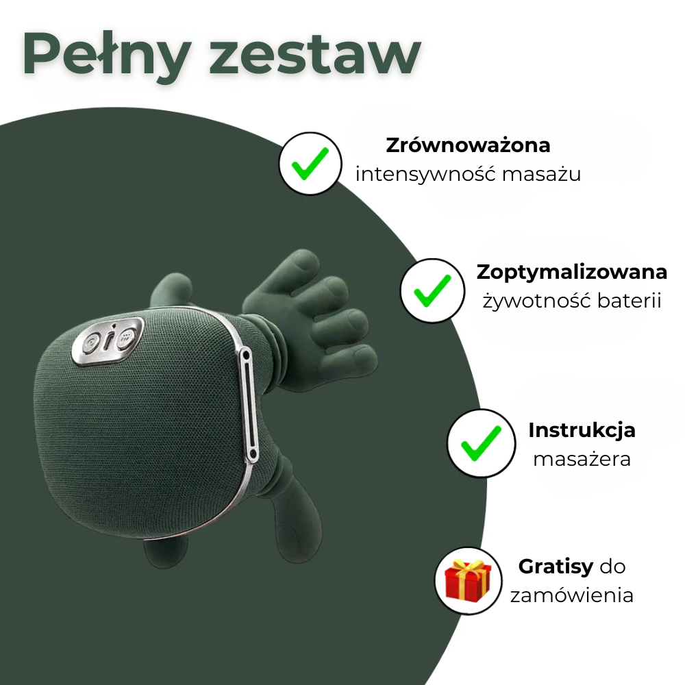 GłębokiDotyk™ – Masażer imitujący ruchy prawdziwych dłoni